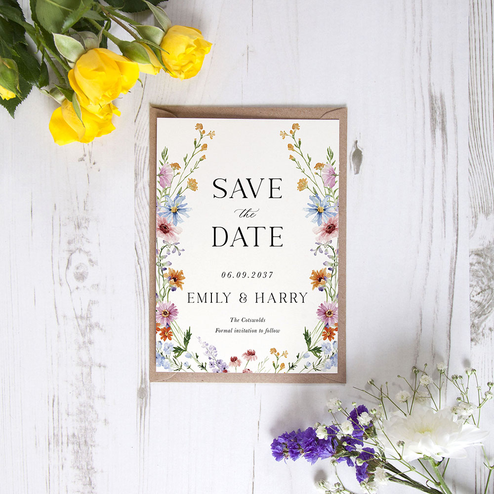 'Wildflower Garden WG10' Save the Date