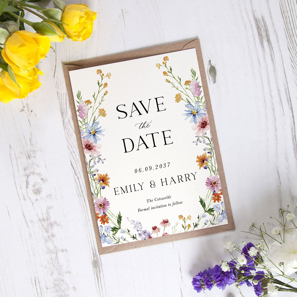 'Wildflower Garden WG10' Save the Date