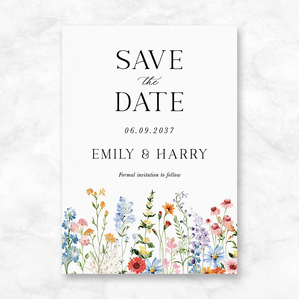 'Wildflower Garden' Save the Date