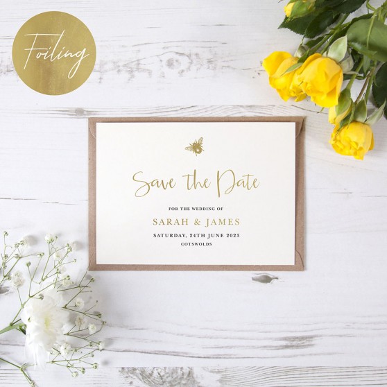 'Bumble Bee' Foil Save the Date
