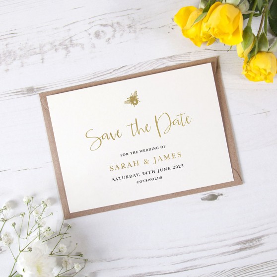 'Bumble Bee' Foil Save the Date
