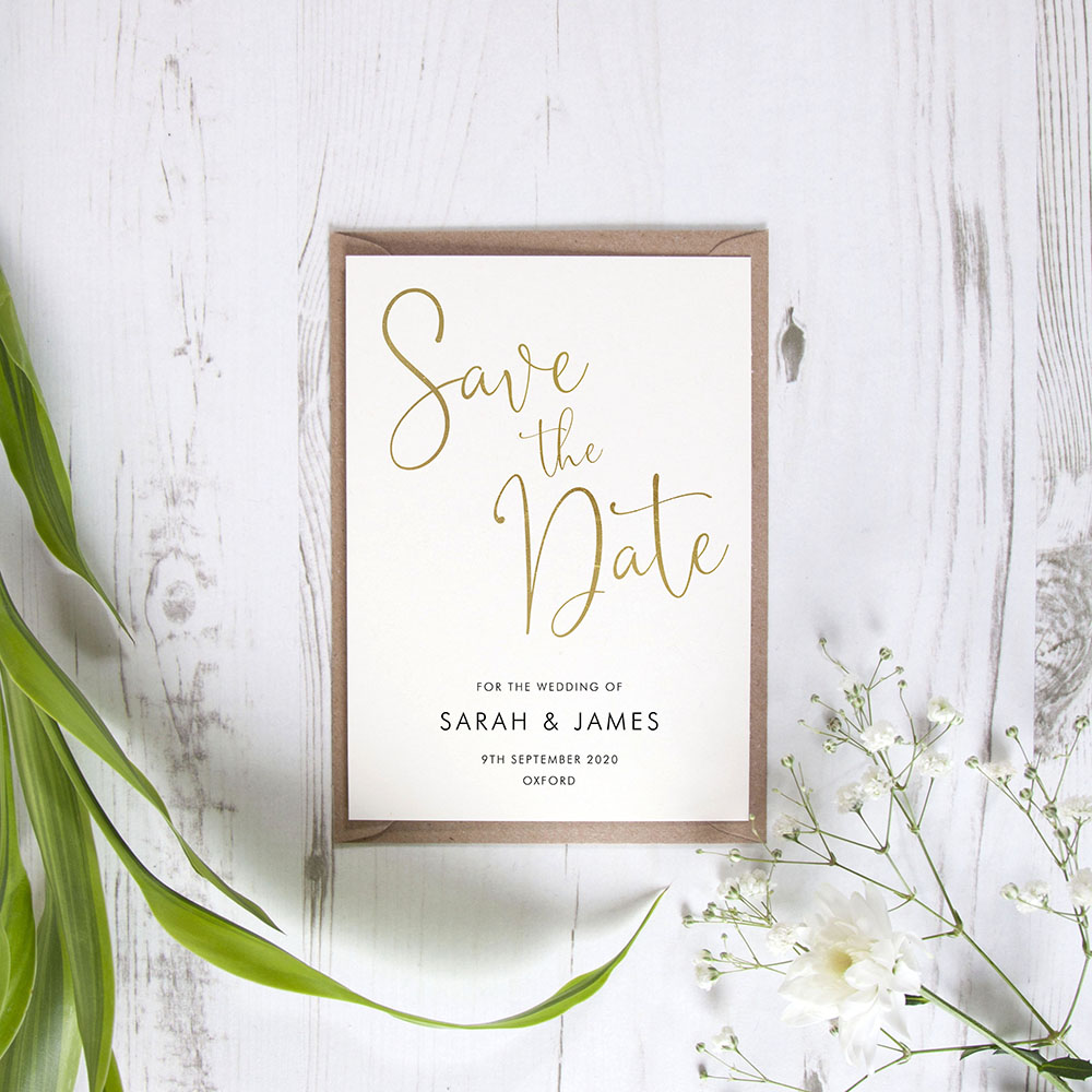 'Charles Portrait' Foil Save the Date