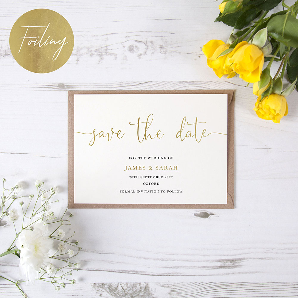 'William' Foil Save the Date