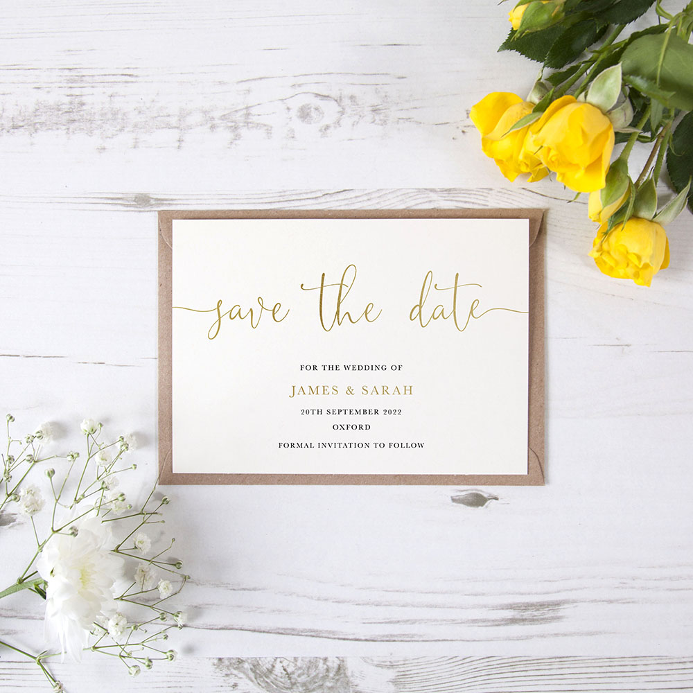 'William' Foil Save the Date