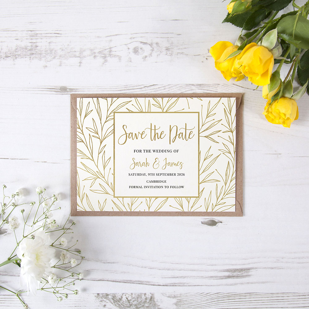 'Willow' Foil Save the Date