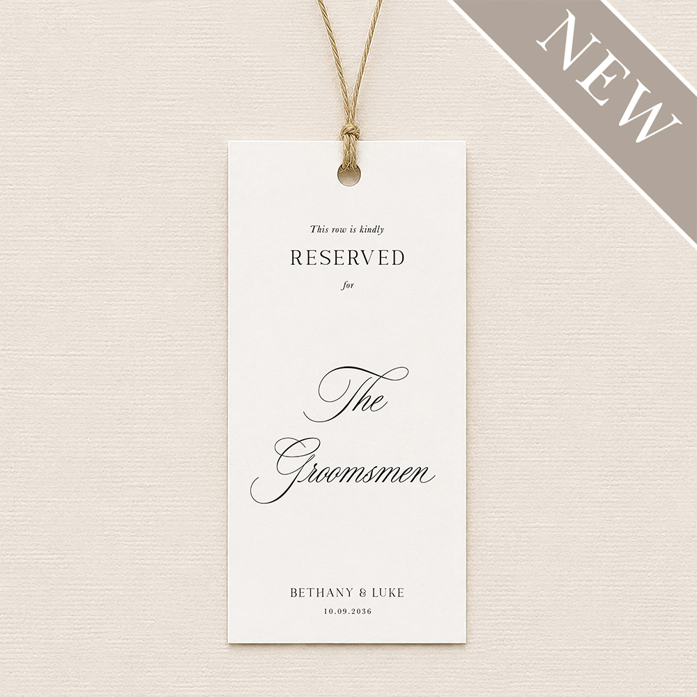 'Broadway' Reserved Seat Tags