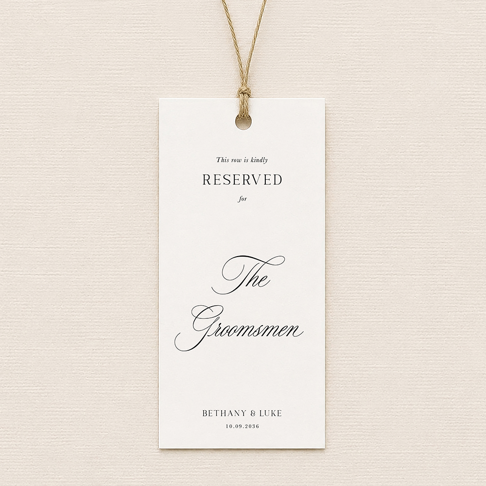 'Broadway' Reserved Seat Tags