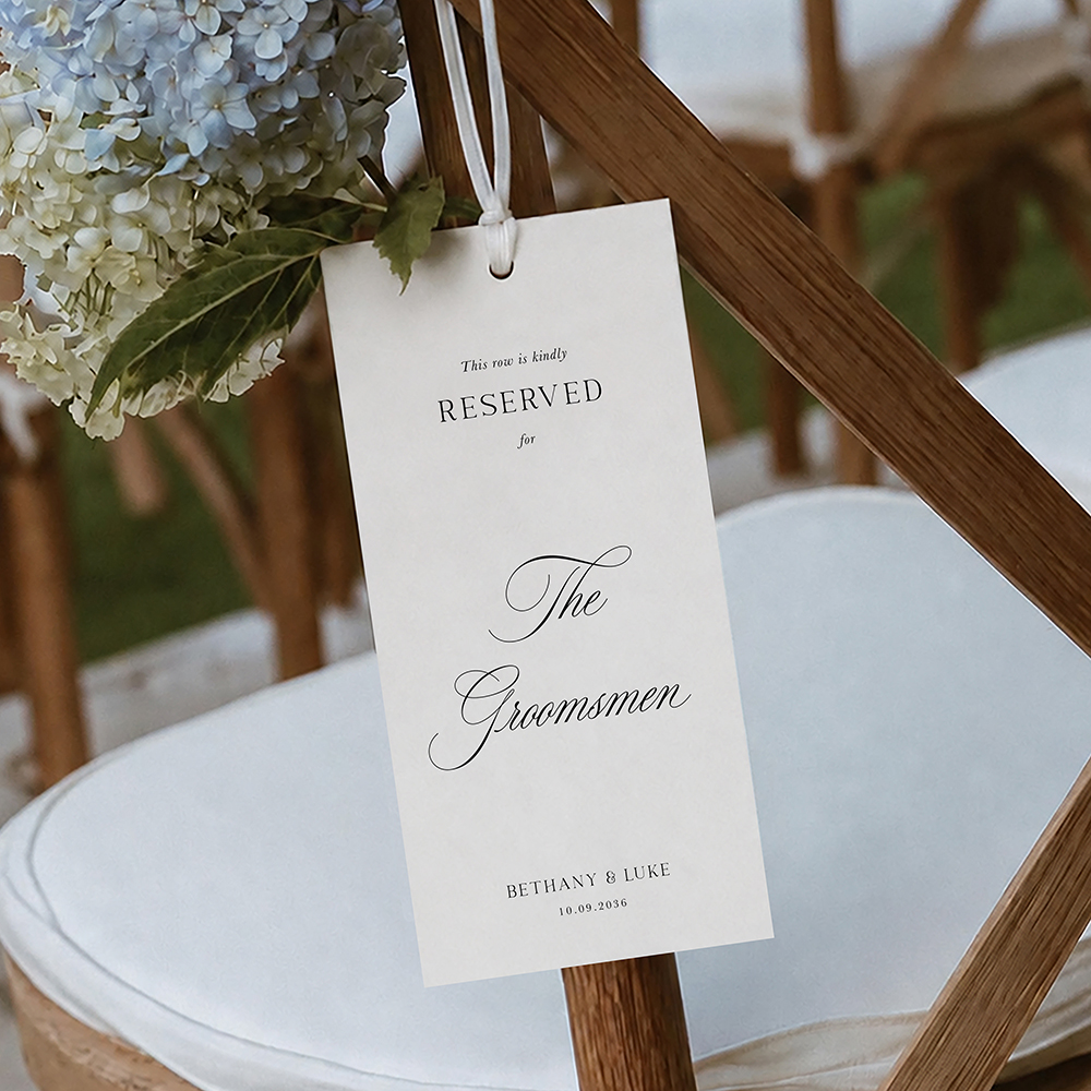 'Broadway' Reserved Seat Tags
