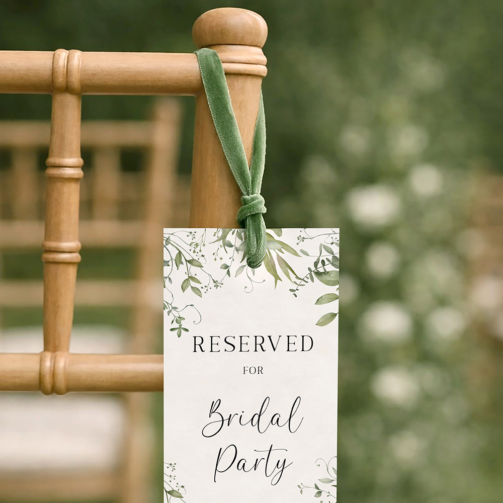 'Willow Grove' Reserved Seat Tags