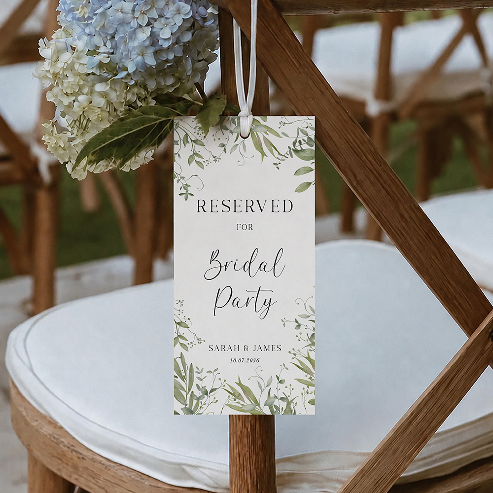 'Willow Grove' Reserved Seat Tags