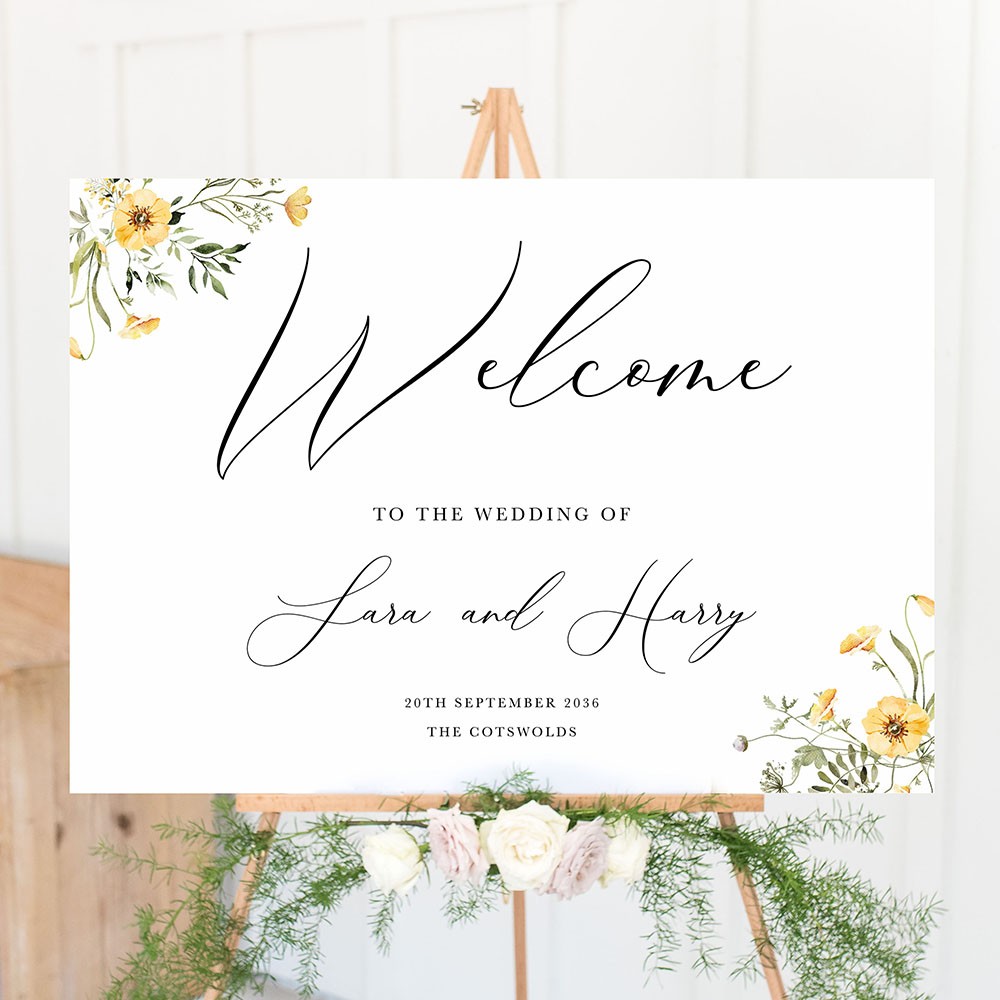 'Spring Collection SC10' Welcome Sign A2/A1