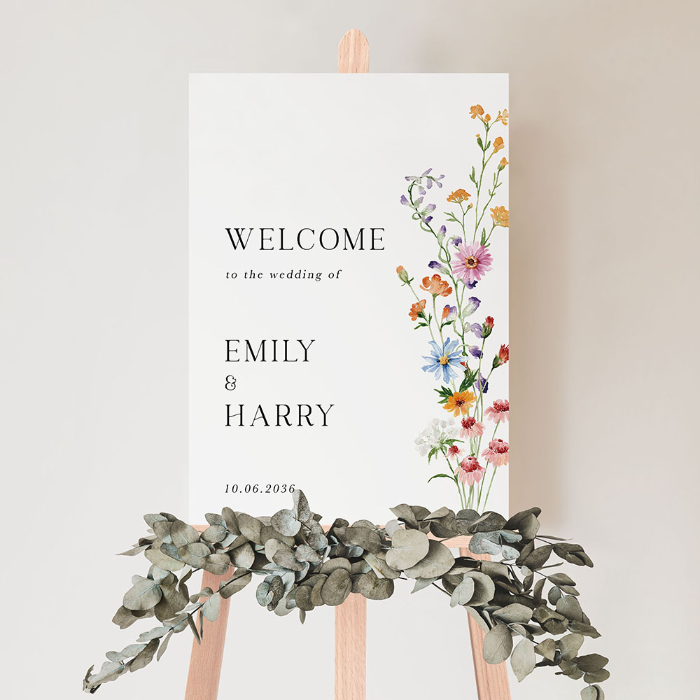 'Wild Flower Garden ' Welcome Sign A2/A1
