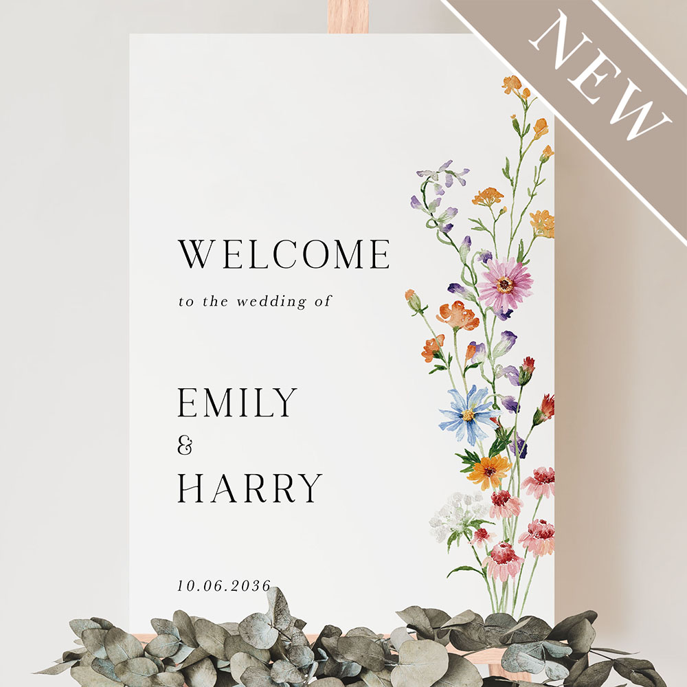 'Wild Flower Garden ' Welcome Sign A2/A1