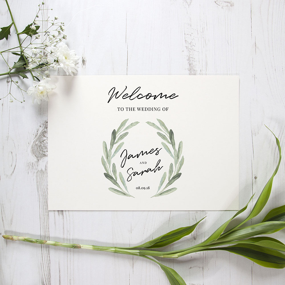 'Olive' Welcome Sign - A5/A4/A3