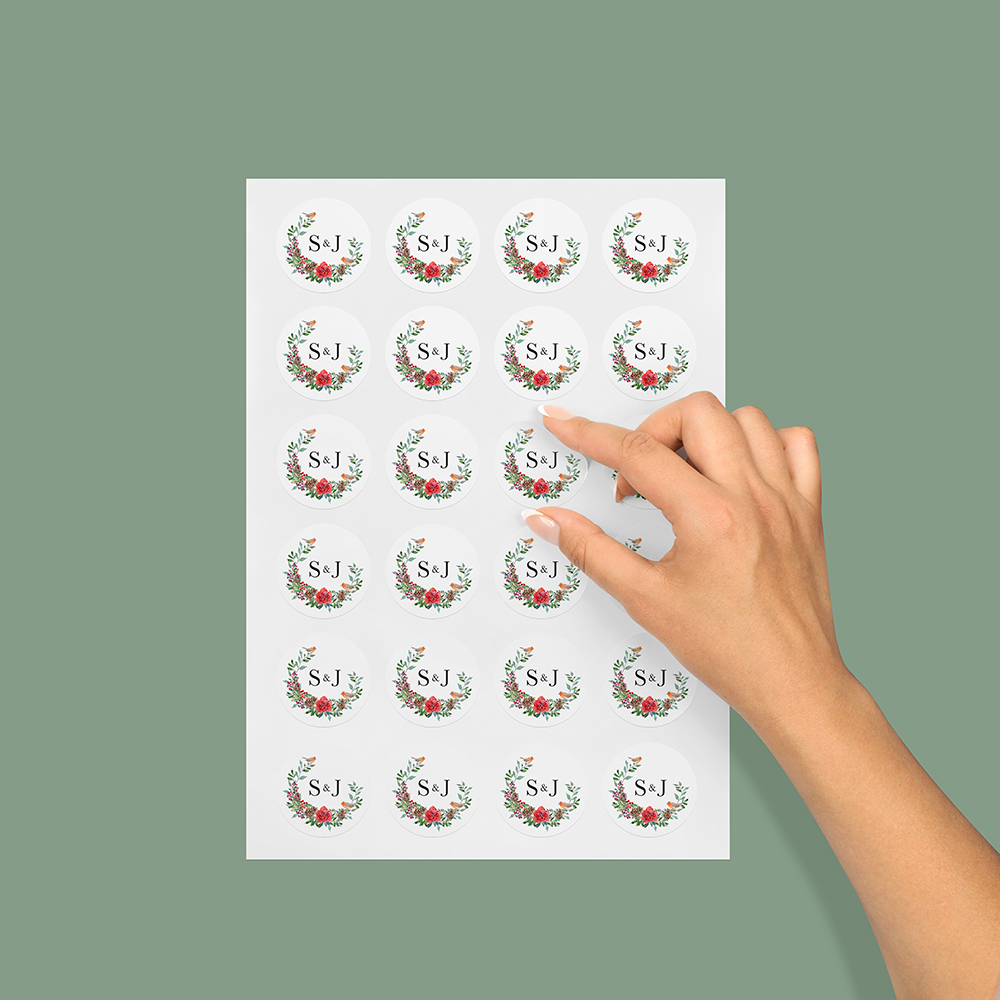 Pack of 'Christmas Holly' Stickers