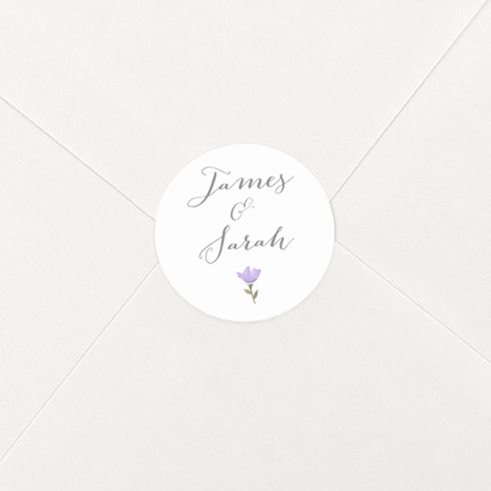 Pack of 'Lavender Floral' Stickers