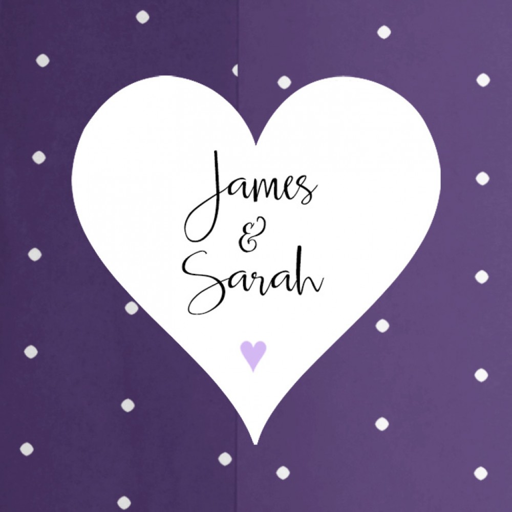 Pack of 'Lavender Heart' Stickers