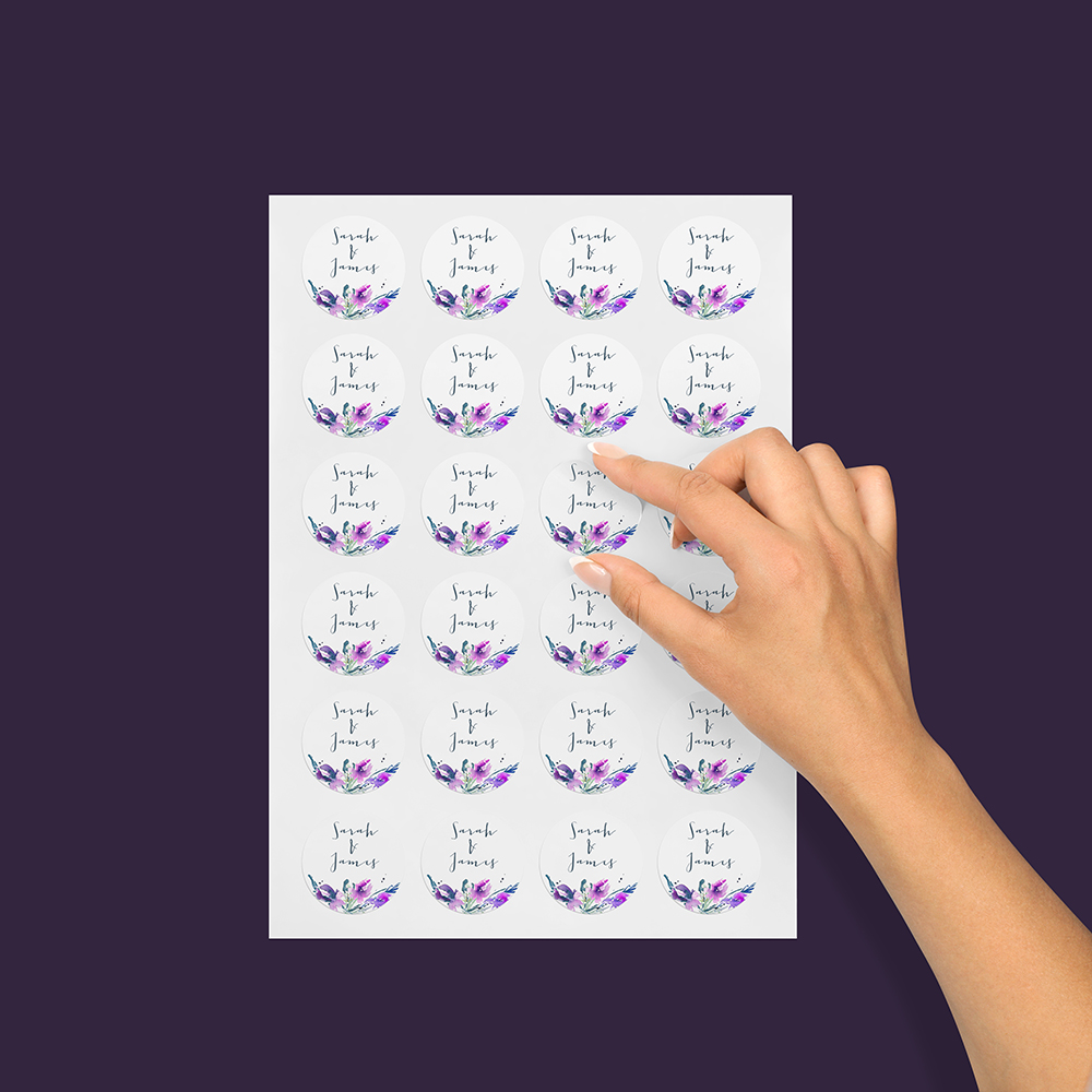 Pack of 'Midnight Iris' Stickers