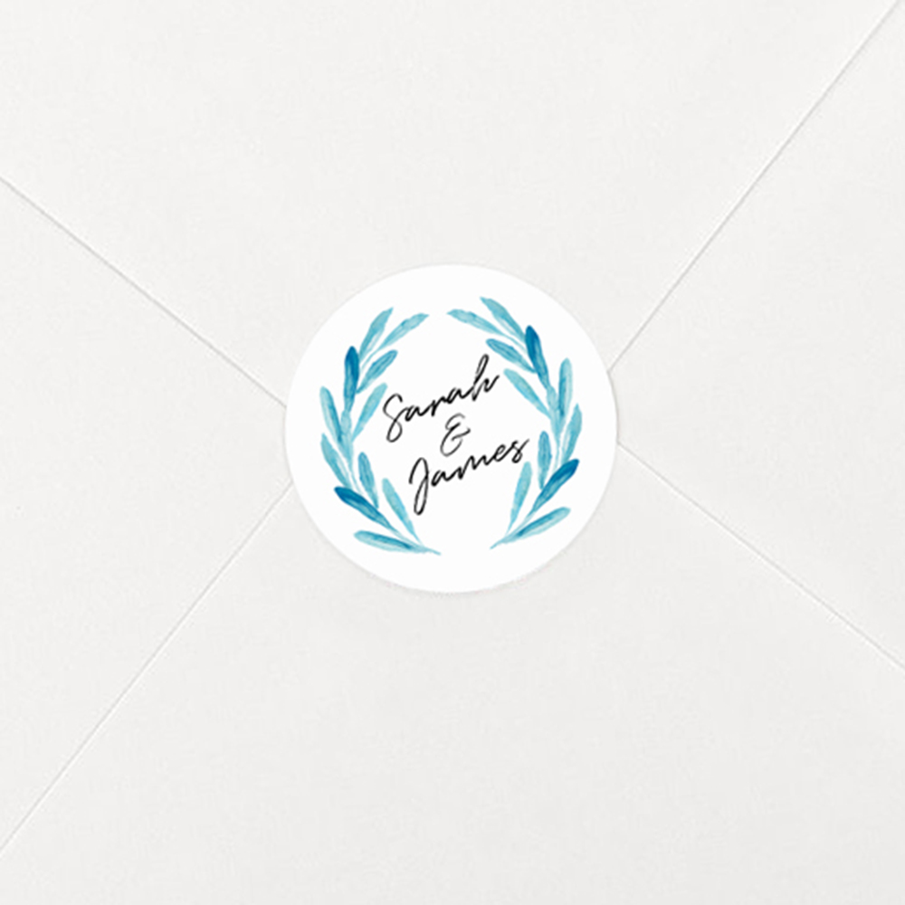 Pack of 'Olive Blue' Stickers