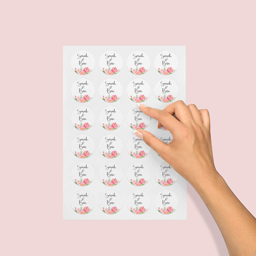 Pack of 'Peony' Stickers