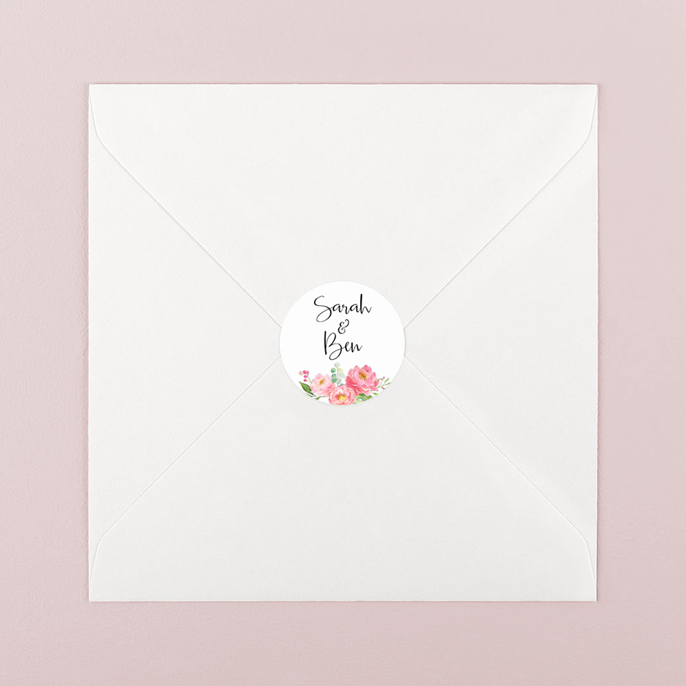 Pack of 'Peony' Stickers