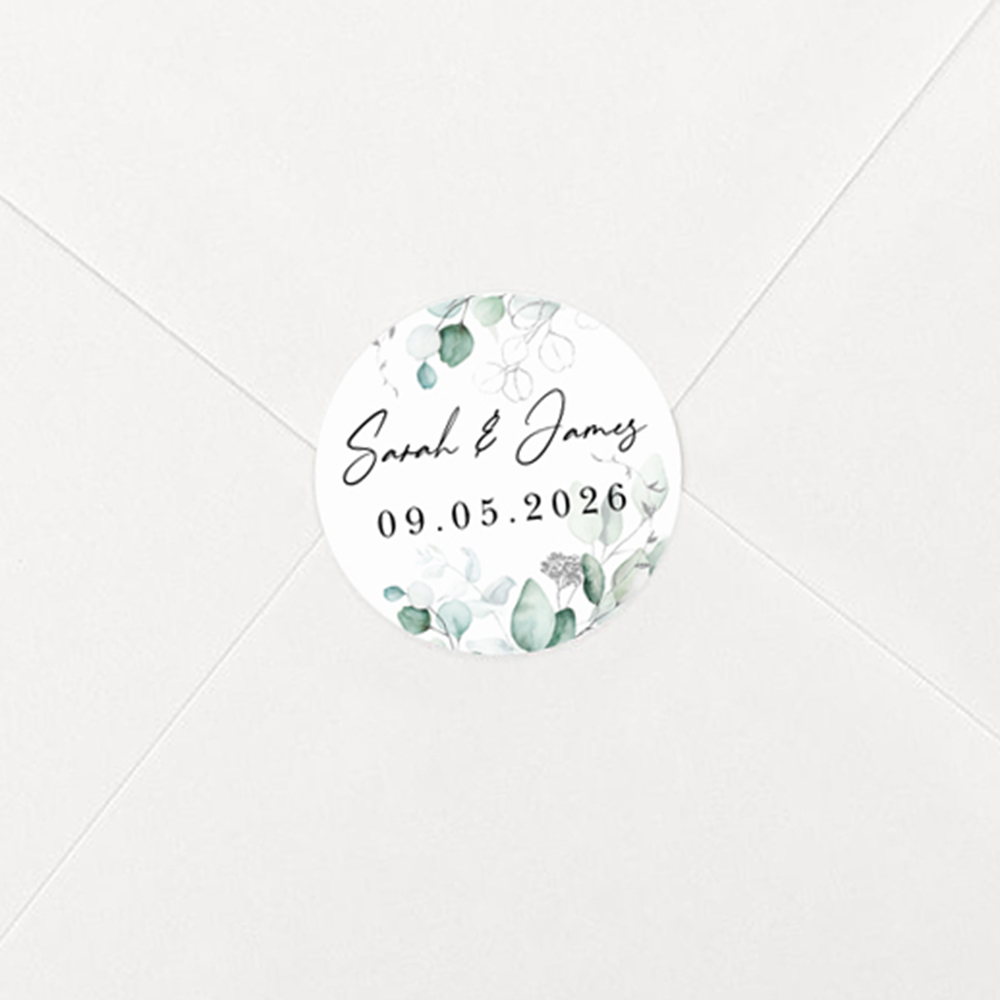 Pack of 'Silver Eucalyptus' Stickers