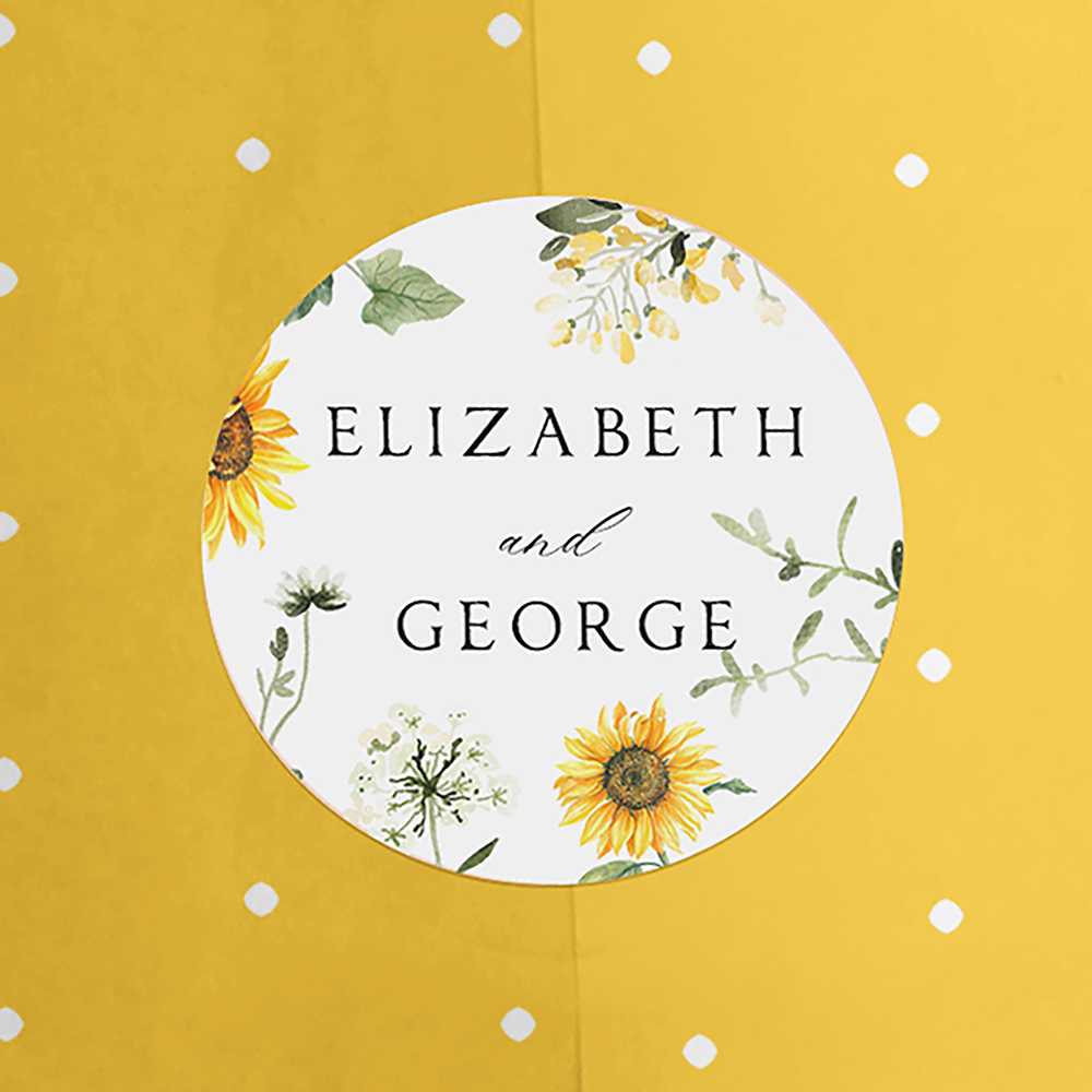 'Sunflower' Standard Invite Sample