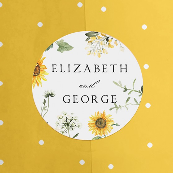 Pack of 'Sunflower' Stickers