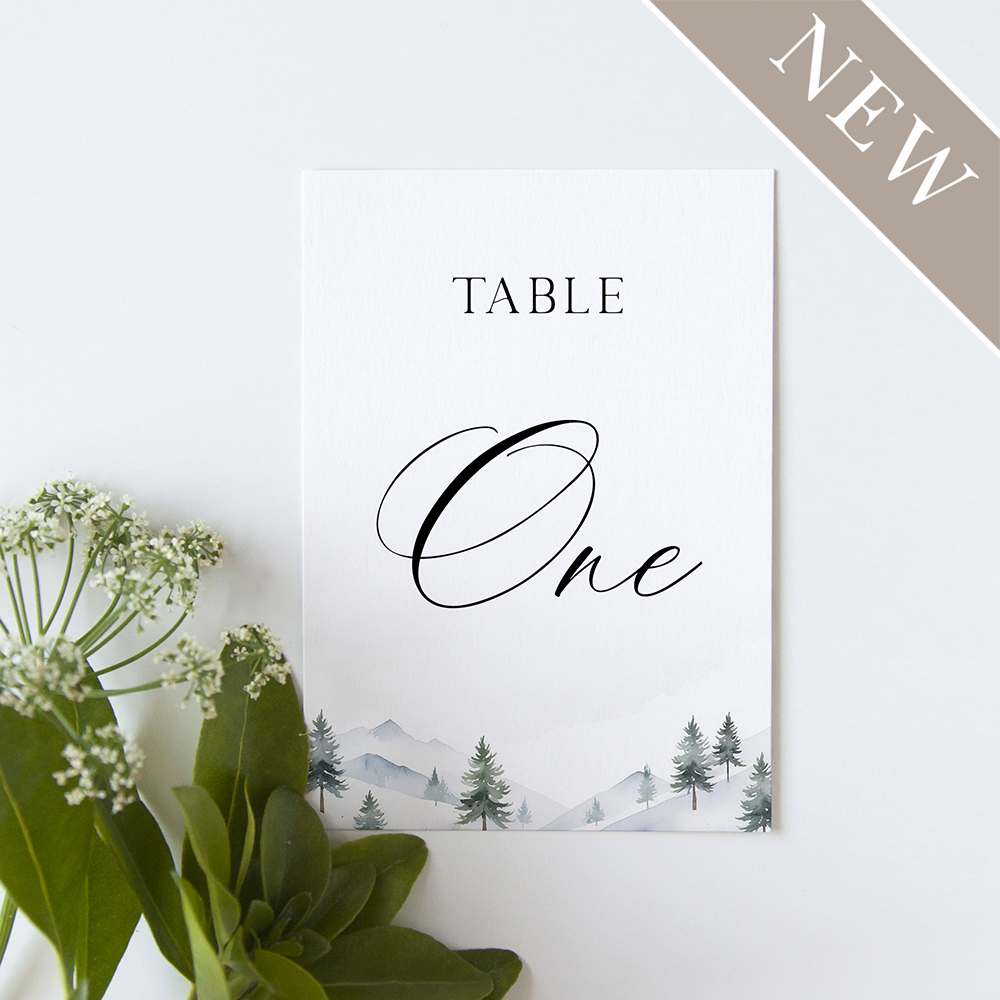 'Elegant Snowy Scene' Table Name/Number