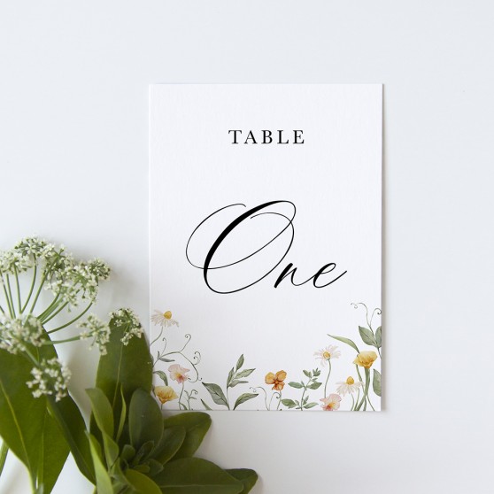 'Golden Meadow' Table Name/Number