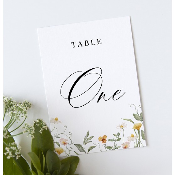 'Golden Meadow' Table Name/Number