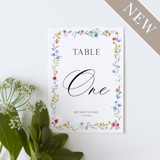 'Love Story' Table Name/Number