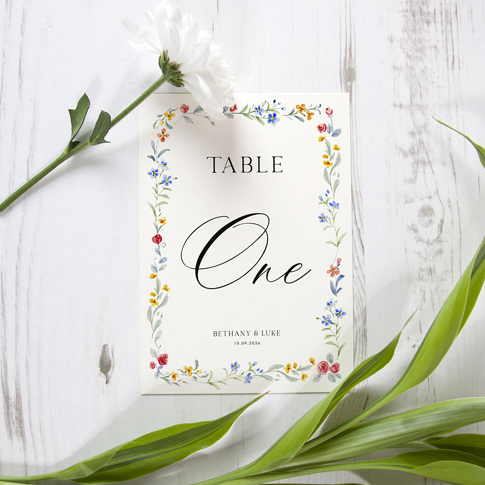 'Love Story' Table Name/Number