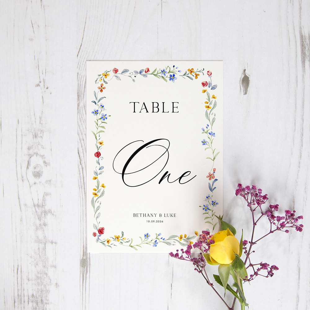 'Love Story' Table Name/Number
