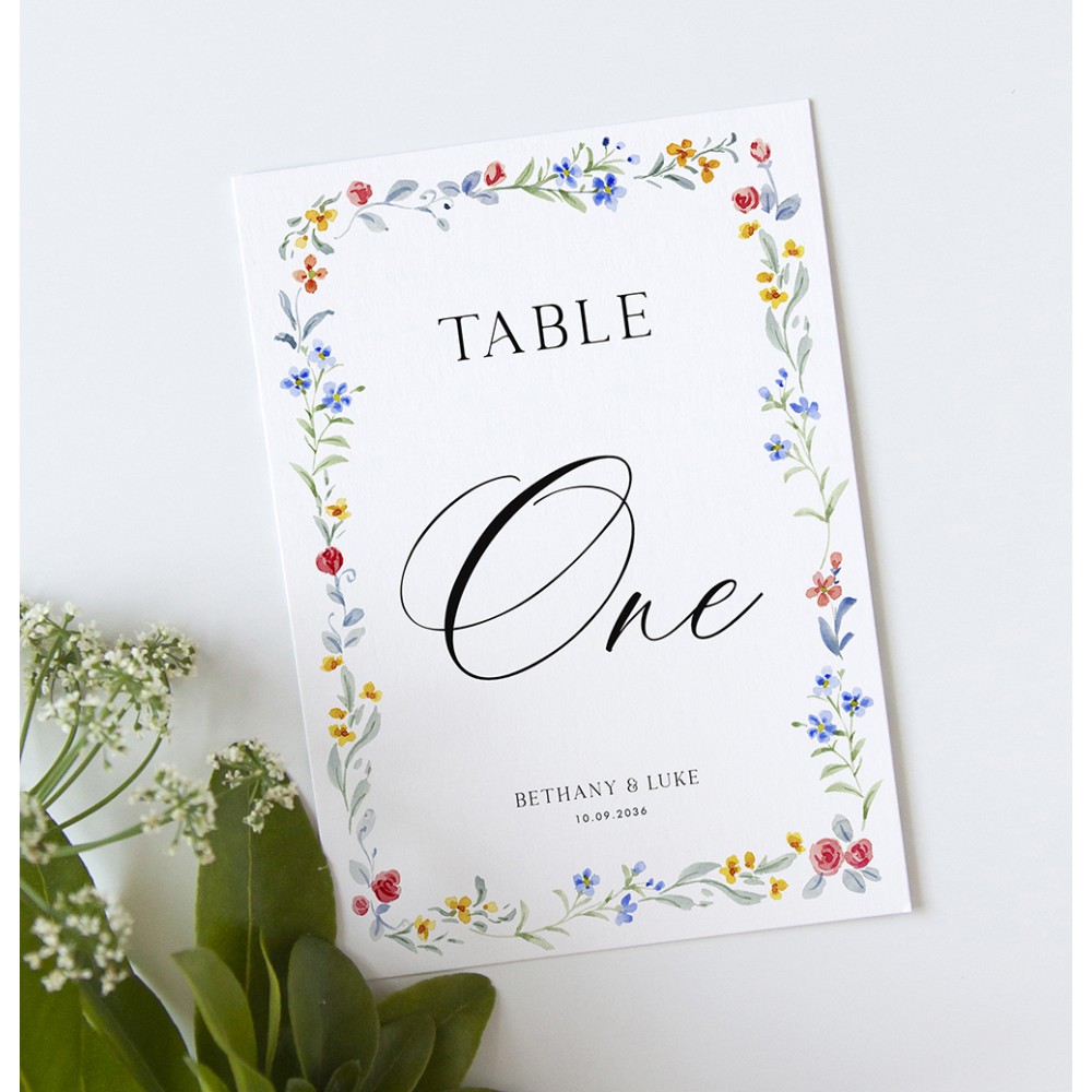 'Love Story' Table Name/Number