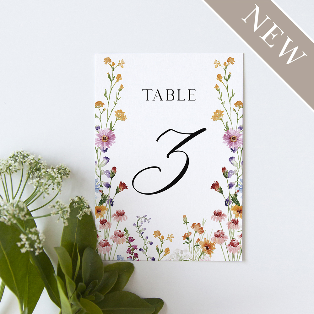 'Wildflower Garden WG10' Table Name/Number