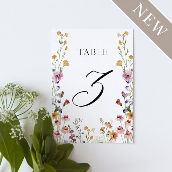 'Wildflower Garden WG10' Table Name/Number