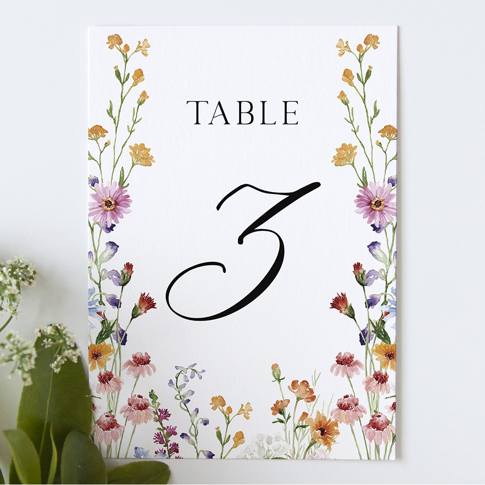 'Wildflower Garden WG10' Table Name/Number