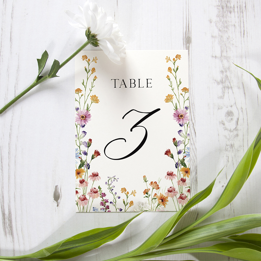 'Wildflower Garden WG10' Table Name/Number