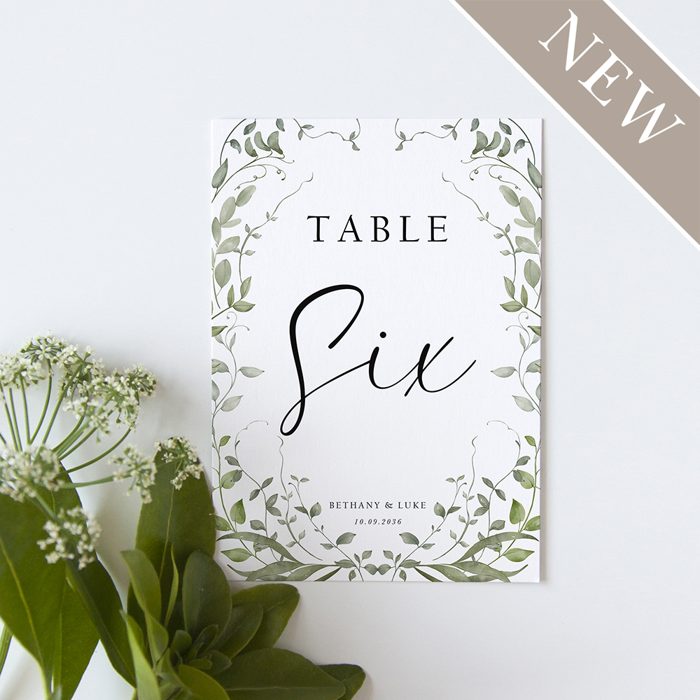 'Willow Grove' Table Name/Number
