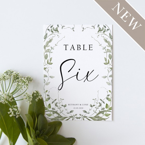 'Willow Grove' Table Name/Number