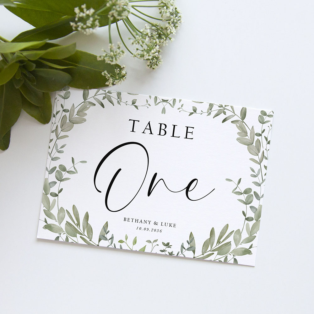 'Willow Grove' Table Name/Number