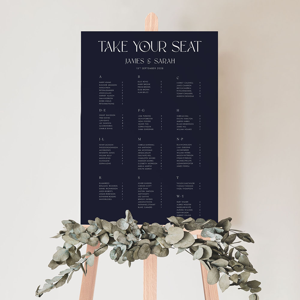 'Moon & Stars' Large Table Plan A2/A1