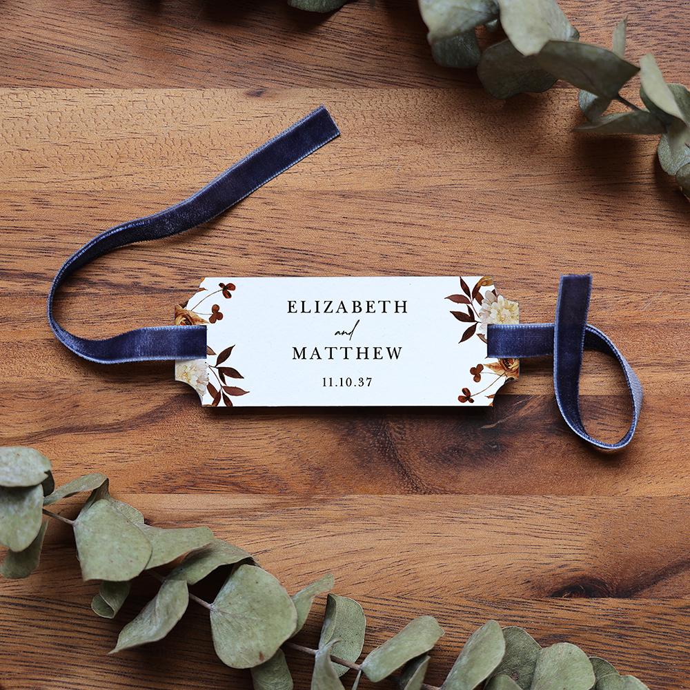 'Autumn Garden' Favour Tags