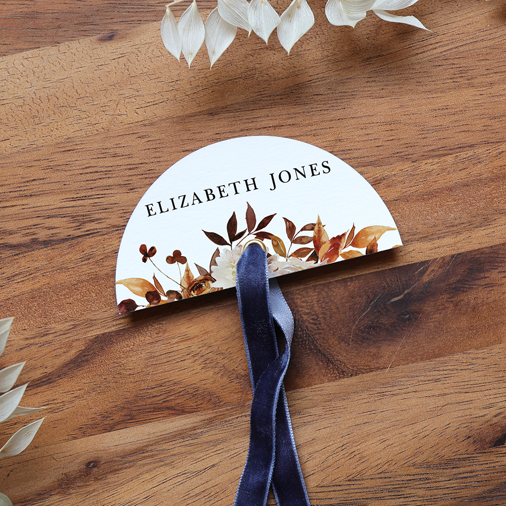 'Autumn Garden' Favour Tags