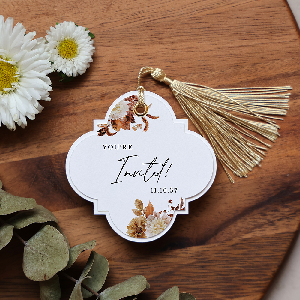 'Autumn Garden' Favour Tags