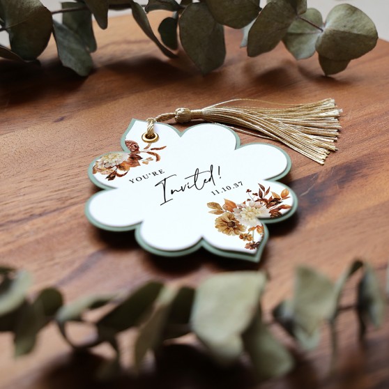 'Autumn Garden' Favour Tags