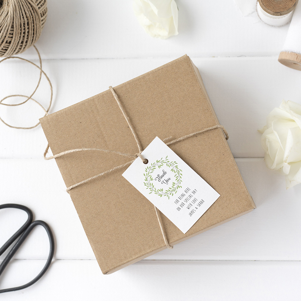'Autumn Green' Favour Tags