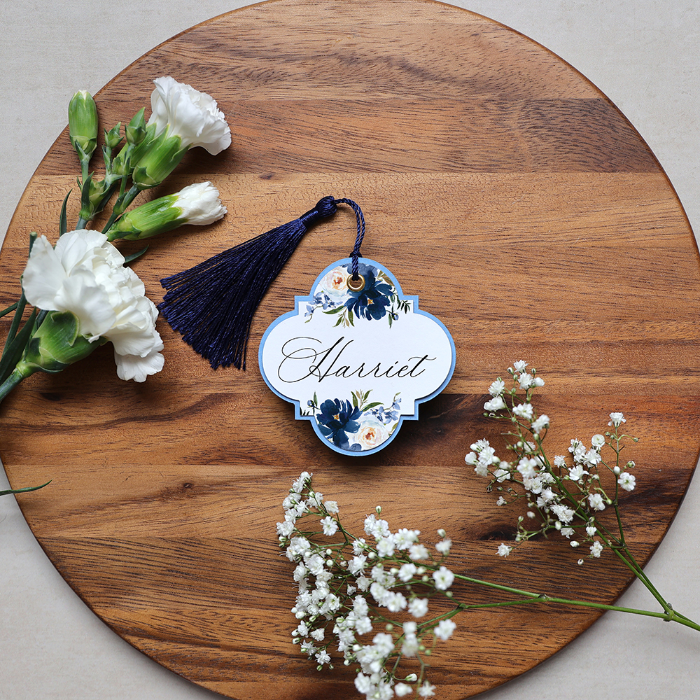 'Blue Velvet BV02' Favour Tags