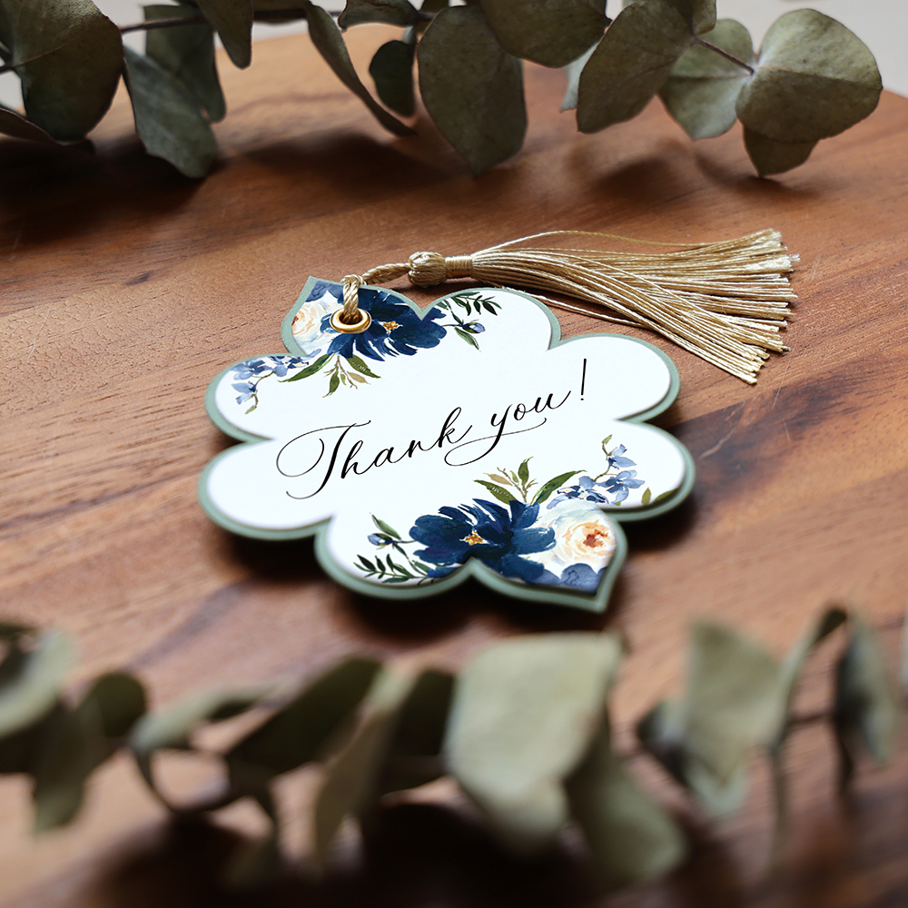 'Blue Velvet BV02' Favour Tags